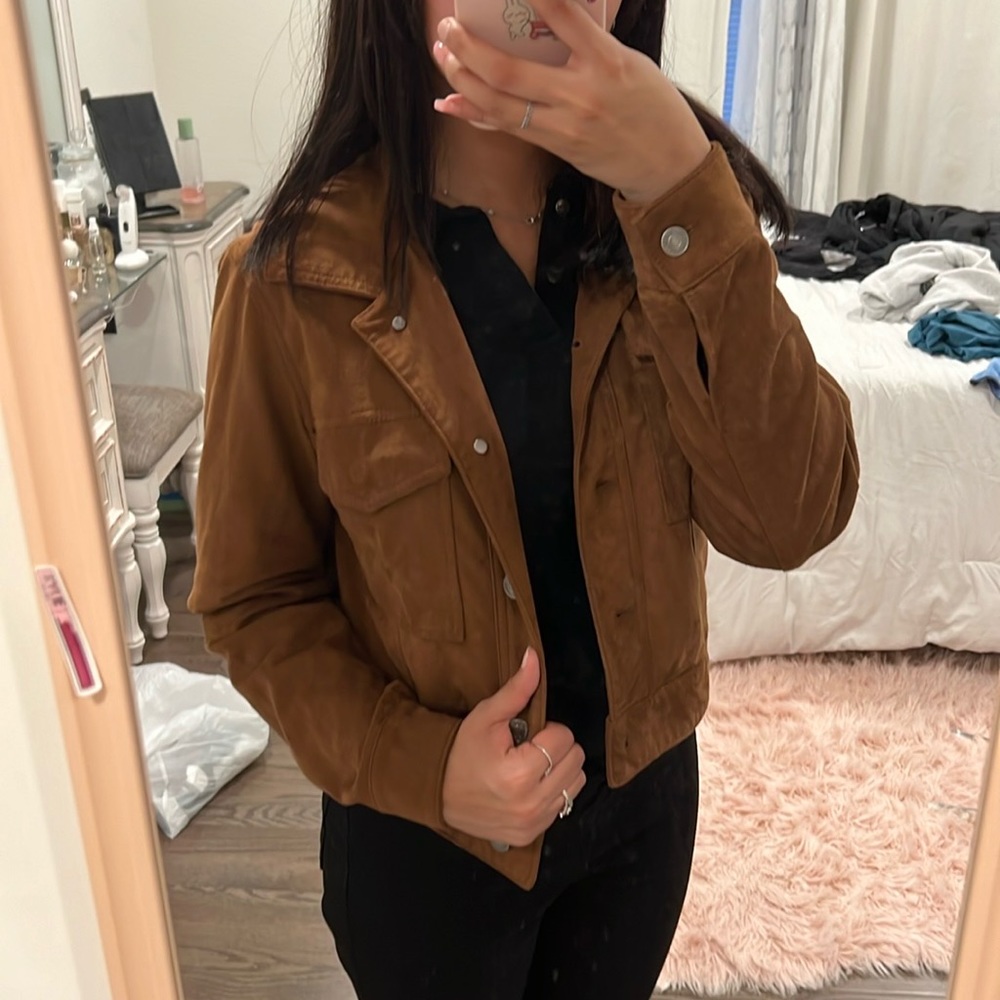 VEGAN SUEDE JACKET